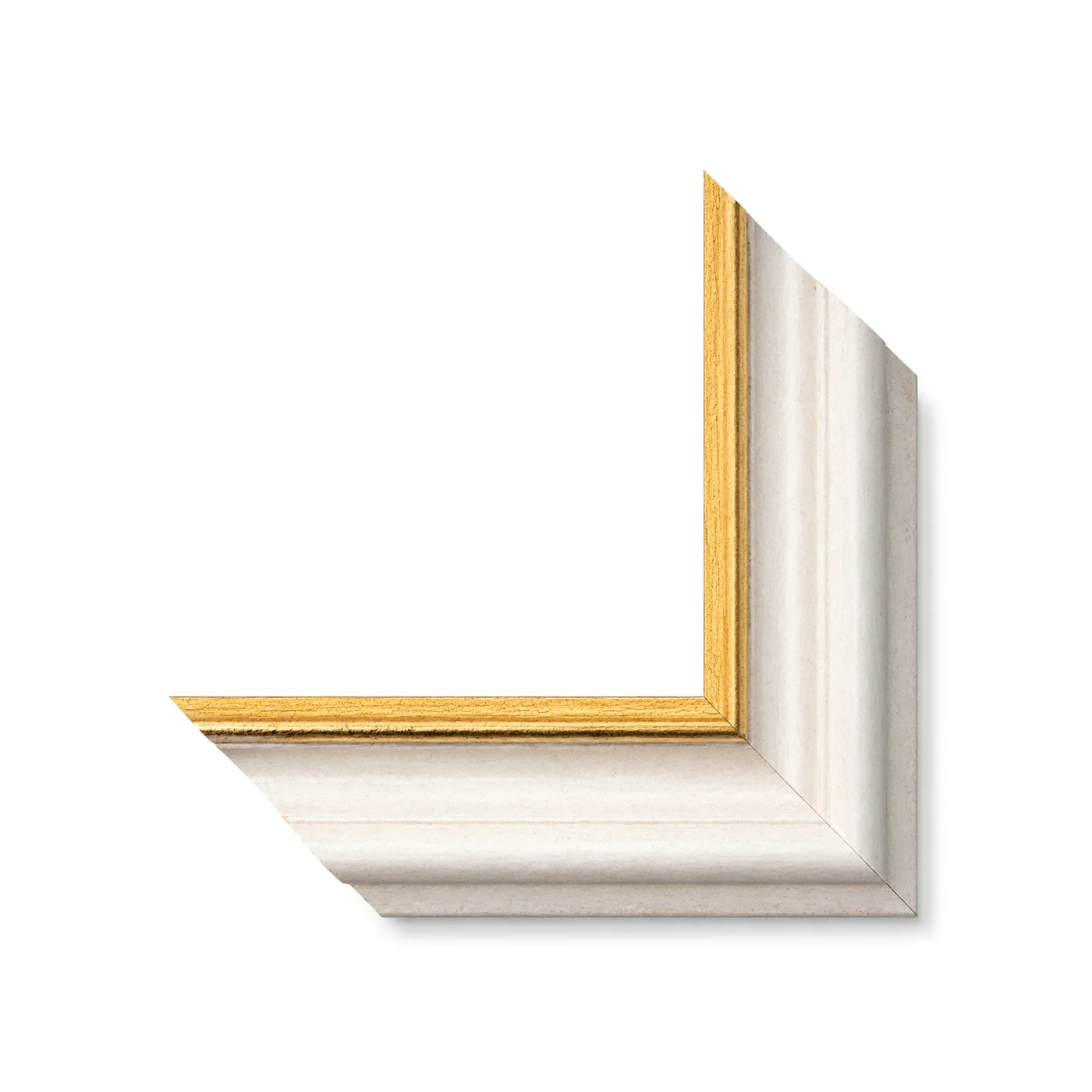 2-11/16" Ivory Wax w/Gold Lip