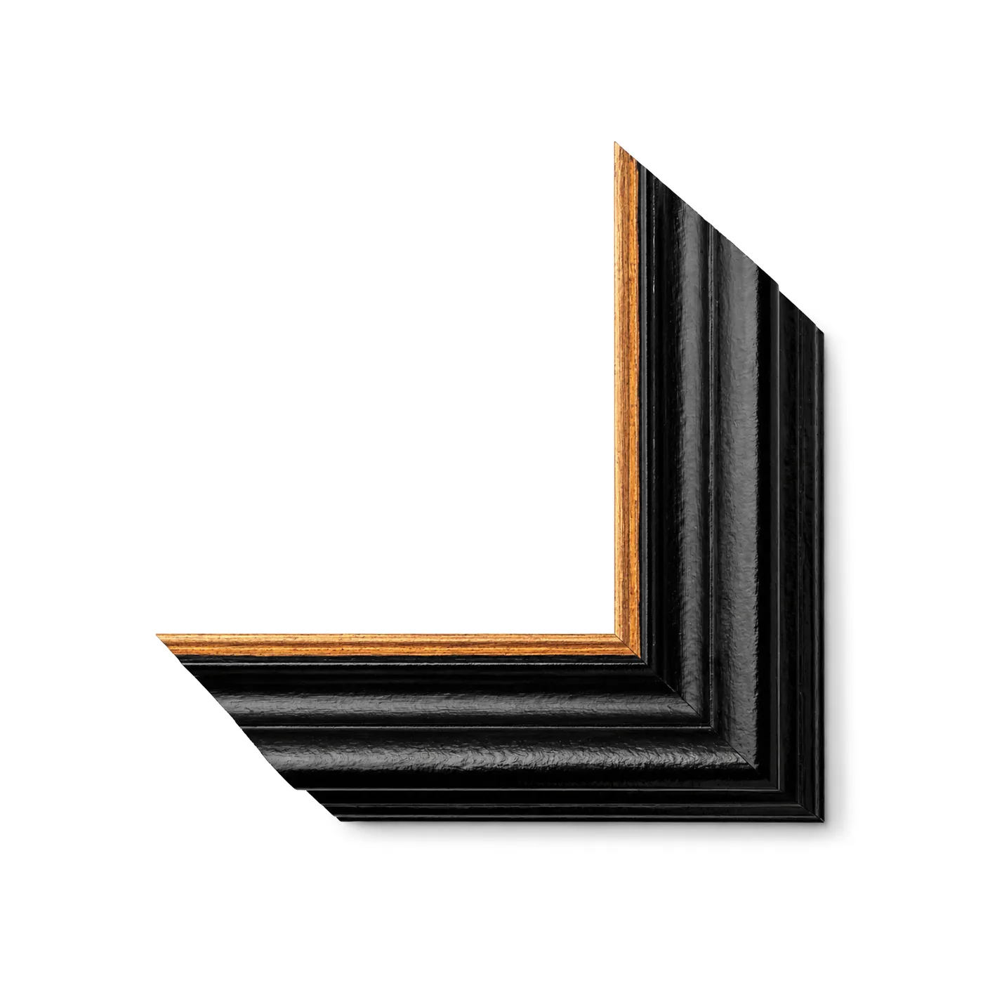 2-7/16" Black Wax w/Gold Lip