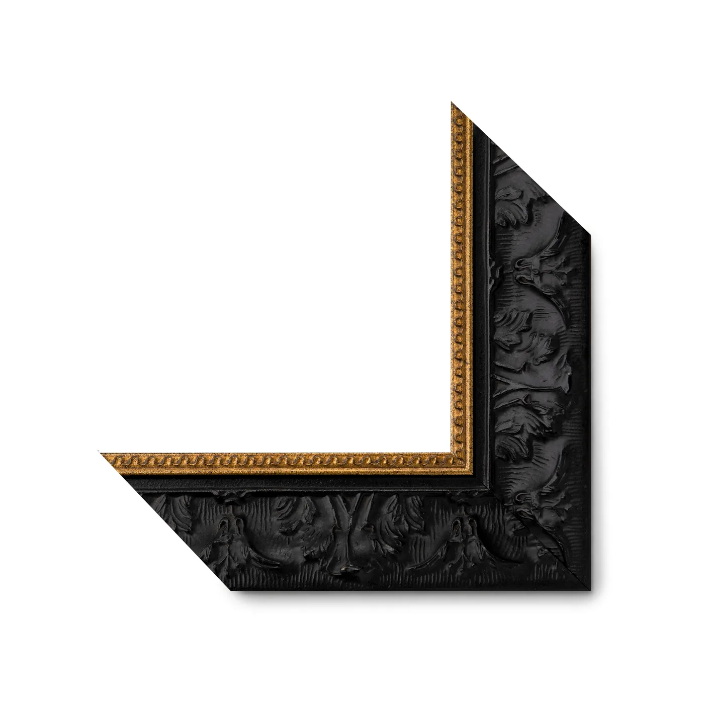 2-5/16" Black w/Gold Fenice