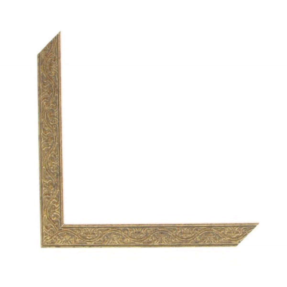3/4" Palladio Carved Black/Gold Leaf