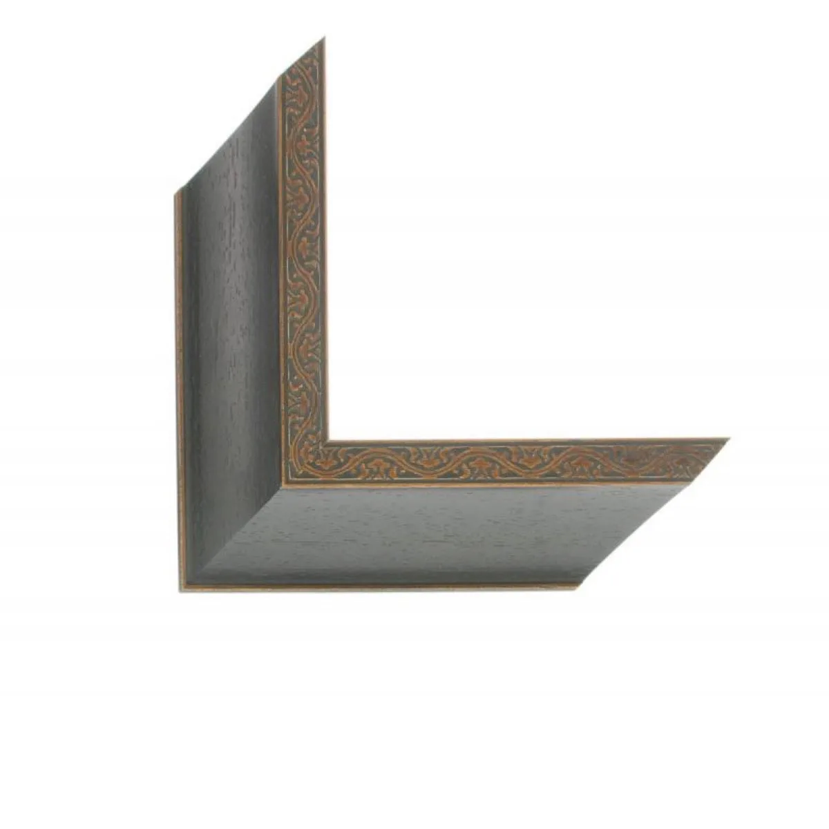 2-3/8" Palladio Carved Black/Brown